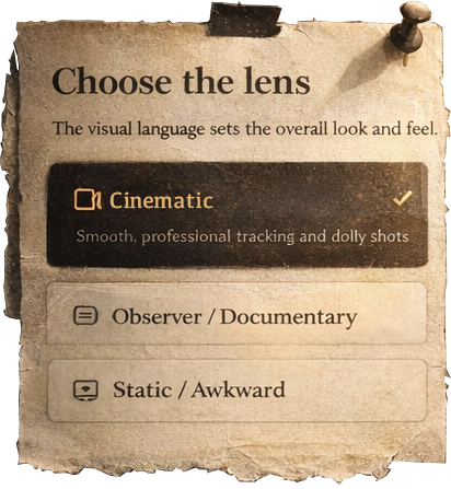Choose the lens interface